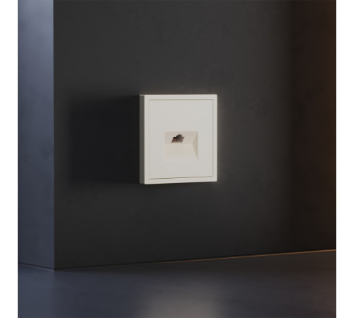 Накладка для розетки компьютерной RJ45 кат.6 Voltum S70 (хлопок) VLS001313