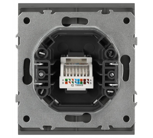 Розетка Эра Arktik 16-3107-06 информационная RJ45 графит Б0070479