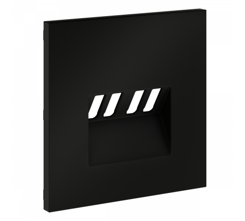 Накладка для розетки акустической 4-местной  Voltum S70 (черный матовый) VLS001508
