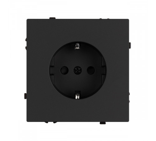 Розетка зк со шторками софт-тач черный оникс Arlight SCT-MEU-SFPL-BK (250V, 16A) 054277(1)