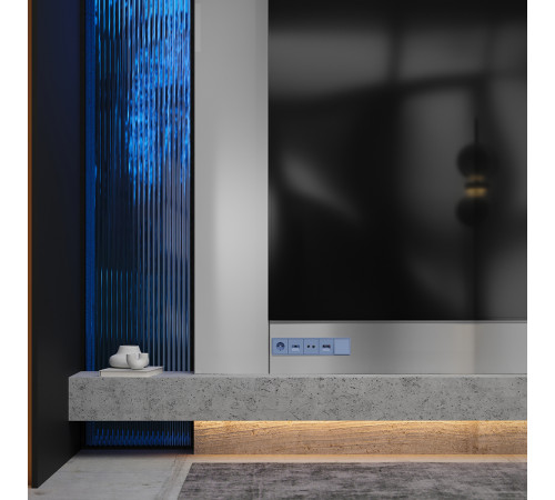 Вывод кабеля Voltum S70, (деним) VLS080215