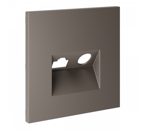 Накладка для розетки TV+RJ45 кат. 6 Voltum S70 (капучино) VLS002714