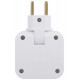 Разветвитель электрический Эра SPF-2-FL-USB поворотный на 2 розетки + 2USB 10А белый Б0069089