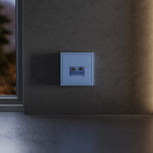 Накладка для розетки TV+RJ45 кат. 6 Voltum S70 (деним) VLS002715