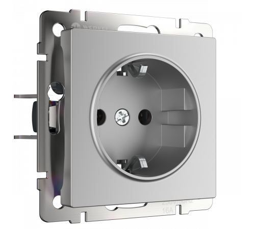 Розетка с заземлением и шторками Werkel W1171106 4690389157721 a050891