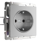 Розетка с заземлением и шторками Werkel W1171106 4690389157721 a050891