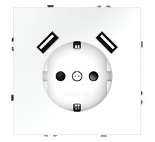 Розетка с USB Voltum S70 VLS040402