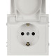 Розетка Эра Galaxy 15-2103-08 c заземлением 2P+E Schuko со шторками с крышкой 16А-250В IP20 белый матовый Б0070672
