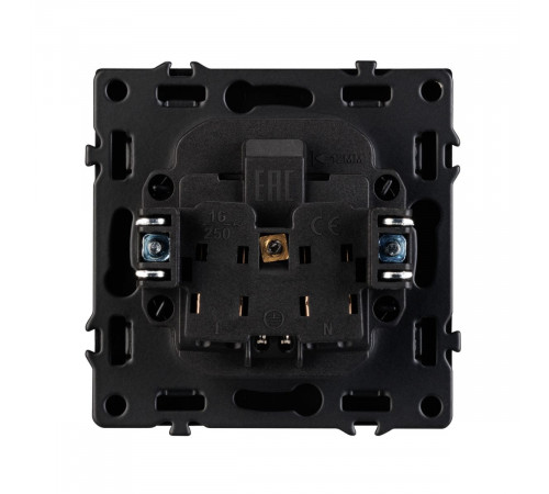 Розетка зк со шторками софт-тач черный оникс Arlight SCT-MEU-SFPL-BK (250V, 16A) 054277(1)