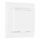 Комплект розетки с/з и шторками, защитной крышкой и рамкой Arte Milano SET06-1-41-1 white