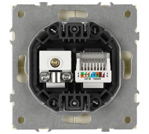 Розетка Эра Galaxy 15-3110-02 комбинированная RJ45+TV IP20 слоновая кость Б0070778