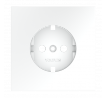 Накладка для розетки с заземлением Voltum S70 (белый матовый) VLS000602