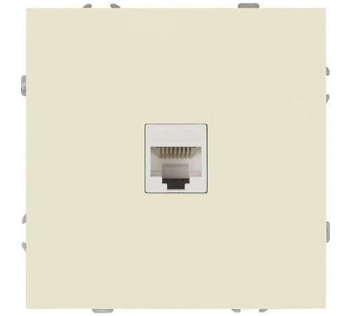 Розетка Эра Galaxy 15-3107-02 информационная RJ45 IP20 слоновая кость Б0070737