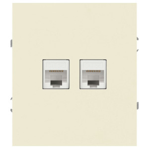 Розетка Эра Arktik 16-3108-02 информационная двойная 2XRJ45 слоновая кость Б0070485