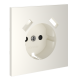 Накладка для розетки с заземлением и защитными шторками, с USB A+A Voltum S70 (хлопок) VLS000913