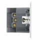 Розетка 1-местная 16А + USB + Type C (механизм) Stekker 250В 20W Мия RST16-3119-01 50438