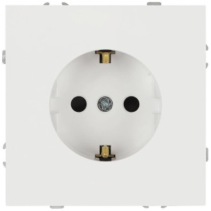Розетка Эра Galaxy 15-2102-08 c заземлением 2P+E Schuko со шторками 16А-250В IP20 белый матовый Б0070653