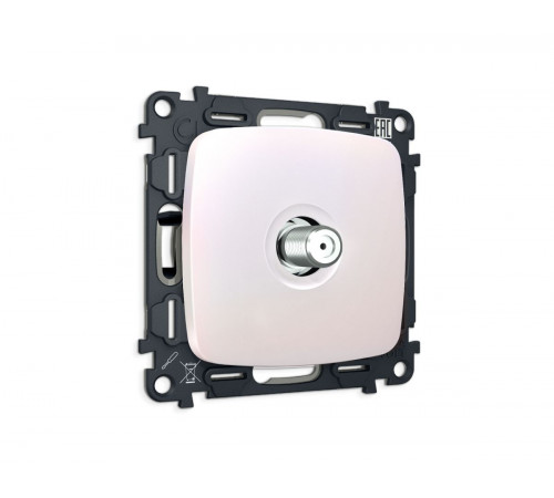 Комплект механизма TV розетки Ambrella Volt SAT 5-2400MHz 3.5dB OMEGA MO213050 Жемчуг QUANT (OP2130, VM215)