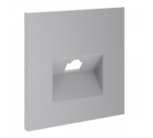 Накладка для розетки компьютерной RJ45 кат.6 Voltum S70 (серый) VLS001316