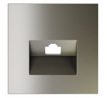 Накладка для розетки компьютерной RJ45 кат.6 Voltum S70 (шелк) VLS001304