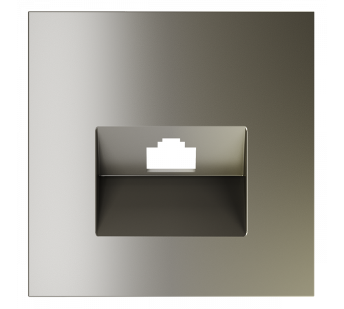 Накладка для розетки компьютерной RJ45 кат.6 Voltum S70 (шелк) VLS001304