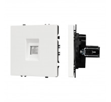 Механизм компьютерной розетки Arlight SCT-NOBE-MPC1-SFPL-WH (RJ-45, CAT6) 054304