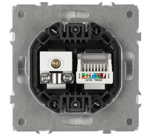 Розетка ЭРА Galaxy 15-3110-01 комбинированная RJ45+TV IP20 белый Б0070776