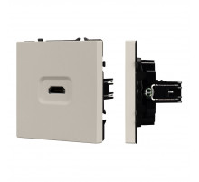 Розетка HDMI софт-тач кашемир Arlight SCT-MHD1-SFPL-CA 061842(1)