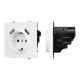 Розетка зк со шторками с USB тип А+А софт-тач белый кварц Arlight SCT-MUAA-SFPL-WH (250V, 16A) 054288(1)