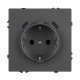 Механизм розетки с USB зарядкой Arlight SCT-NOBE-MUCC-SFPL-GR (230V, 16A) 061816