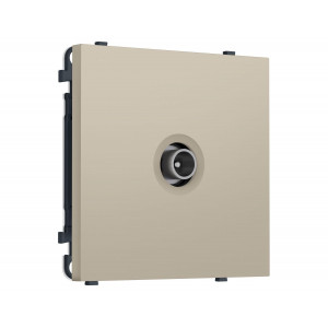 Комплект механизма TV розетки проходной SIGMA Кашемир 5-1000 MHz 4dB QUANT PRO Ambrella Volt MS353030 (SP3530, PR211)