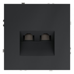 Розетка компьютерная двойная Voltum S70 VLS060207