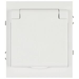 Розетка ЭРА Arktik 16-2103-01 с заземлением 2P+E Schuko со шторками с крышкой 16А-250В белый Б0070434