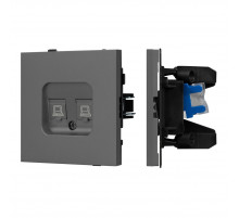 Механизм компьютерной розетки двойной SCT-TENDO-MPC2-SFPL-GR (RJ-45, CAT6) 054597