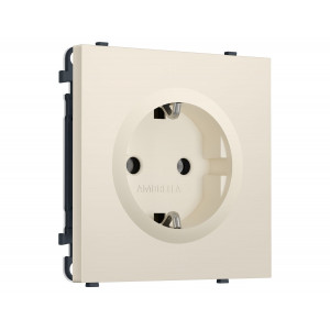 Комплект механизма электрической розетки SIGMA Бежевый матовый 50Hz 2P+E с/з 16A-250V QUANT PRO Ambrella Volt MS326010 (SP3260, PR141)