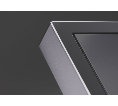 Накладка для розетки с заземлением и защитными шторками с USB A+C S70 Metal (антрацит) Voltum VLSM001012