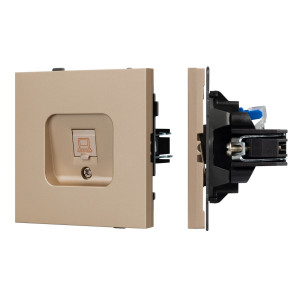 Механизм компьютерной розетки Arlight SCT-TENDO-MPC1-PL-GD (RJ-45, CAT6) 054099