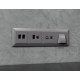Комплект механизма розетки TV оконечной + SAT 5-862MHz 3.5dB/950-2150MHz 3.5dB Alfa Сталь матовый Quant Ambrella Volt MA513310 (AP5133, VM217)
