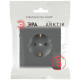 Розетка Эра Arktik 16-2101-06 с заземлением 2P+E Schuko 16А-250В графит Б0070419