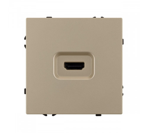 Механизм HDMI розетки Arlight SCT-NOBE-MHD1-SFPL-GD (Золотой песок) 061843