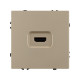 Механизм HDMI розетки Arlight SCT-NOBE-MHD1-SFPL-GD (Золотой песок) 061843