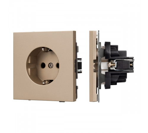 Механизм электрической розетки Arlight SCT-TENDO-MEU1-PL-GD (230V, 16A) 054081