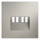 Накладка для розетки акустической 4-местной  Voltum S70 (кашемир) VLS001503