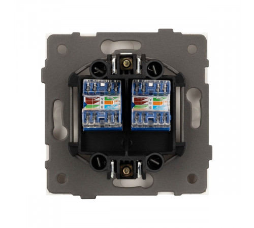 Механизм компьютерной розетки двойной SCT-TENDO-MPC2-SFPL-GD (RJ-45, CAT6) 054596