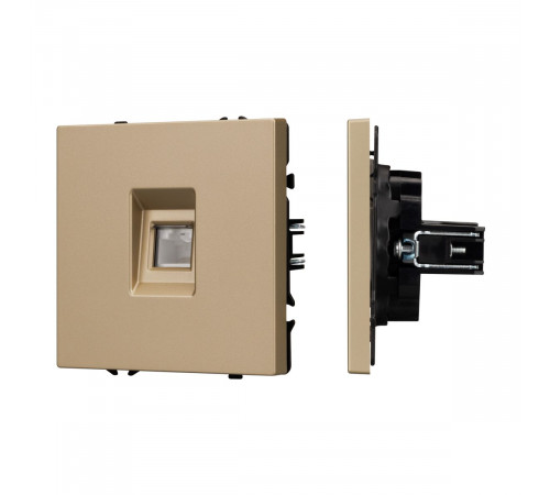Механизм телефонной розетки Arlight SCT-NOBE-MTL1-SFPL-GD (RJ-11, 4C) (Золотой песок) 054302