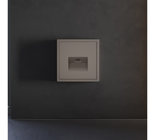 Накладка для розетки компьютерной RJ45 кат.6 Voltum S70 (капучино) VLS001314