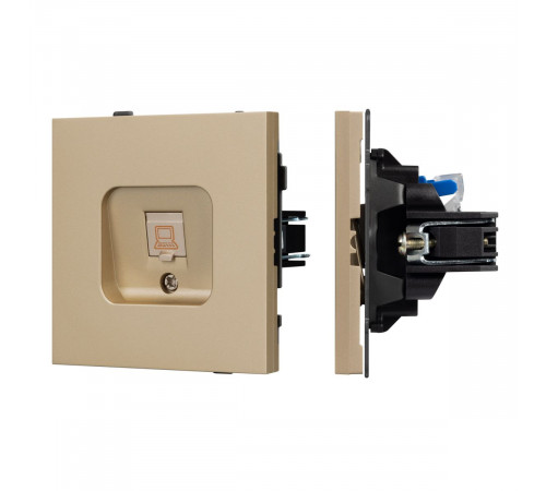 Механизм компьютерной розетки Arlight SCT-TENDO-MPC1-SFPL-GD (RJ-45, CAT6) 054592