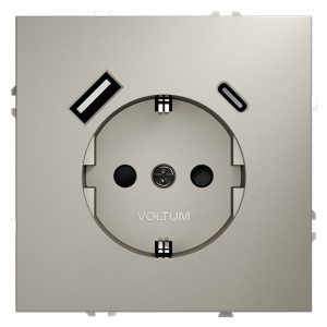 Розетка с USB, A+C Voltum S70 VLS040503