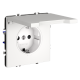 Розетка с защитными шторками и крышкой Voltum S70 VLS040302