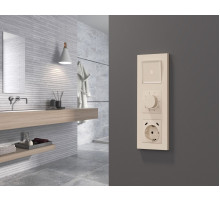 Комплект механизма электрической розетки 2USB С+C 20W с/з на винтовых зажимах 16A-250V Alfa Бежевый матовый Quant Ambrella Volt MA330510 (AP3305, VM165)